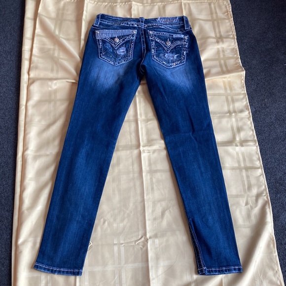 Miss Me Ankle Skinny Stretch distressed Jeans  Size 26 - Picture 8 of 15